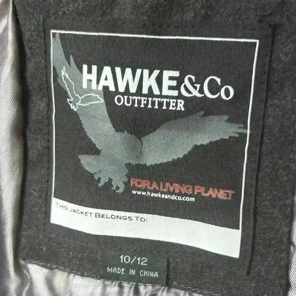 Trendy HAWK & Co Casual/Holiday/ Winter Coat/Jacket with hoodie! So cute! - Picture 16 of 16